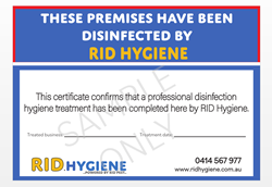 Sample Disinfection Treatment Certificate